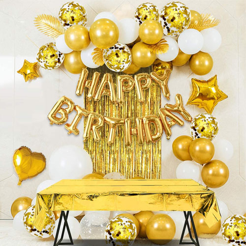 Romantic Decor Of Balloons and Candles