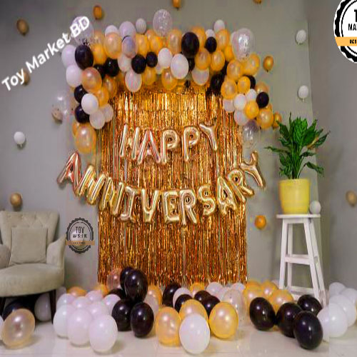 Rosegold Anniversary Decor