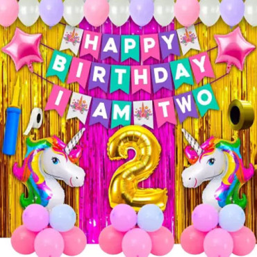 Unicorn Birthday Balloon Decoration