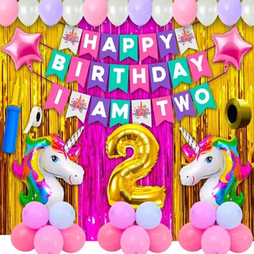 Unicorn Birthday Balloon Decoration